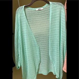 Mint green cardigan